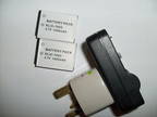 2 x 1400mAh batteries and mains charger for Kodak V1003